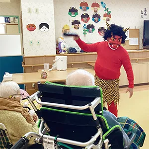 高齢者施設の節分